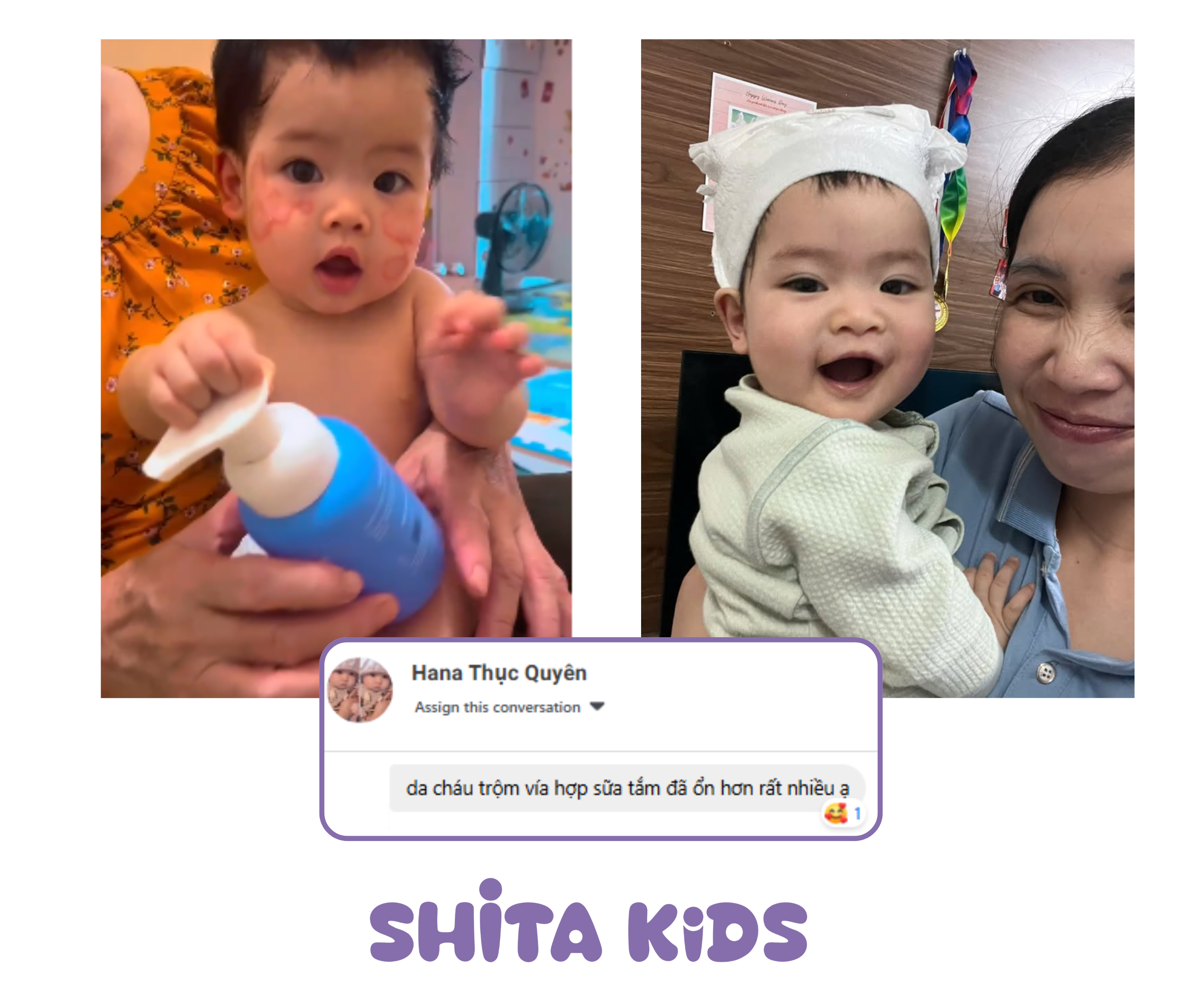 review chân thực sữa tắm ShitaKids