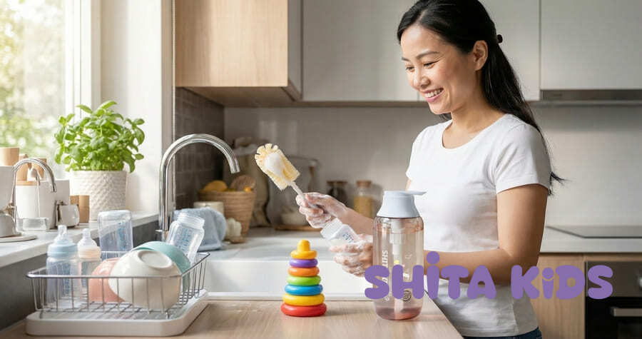 Phương pháp tiệt trùng đồ chơi silicon và nhựa chịu nhiệt bằng cách đun sôi trong 3-5 phút.