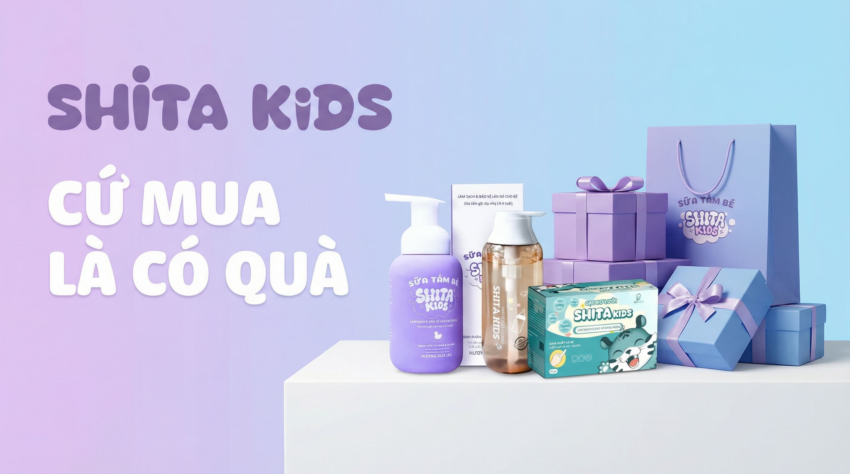 Chương trình khuyến mãi Tết ShitaKids: Cứ mua là có quà áp dụng cho toàn bộ sản phẩm mẹ và bé.