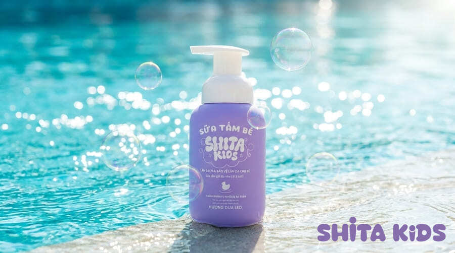 Sữa tắm bé ShitaKids hương dưa leo, lành tính cho da nhạy cảm của trẻ sơ sinh